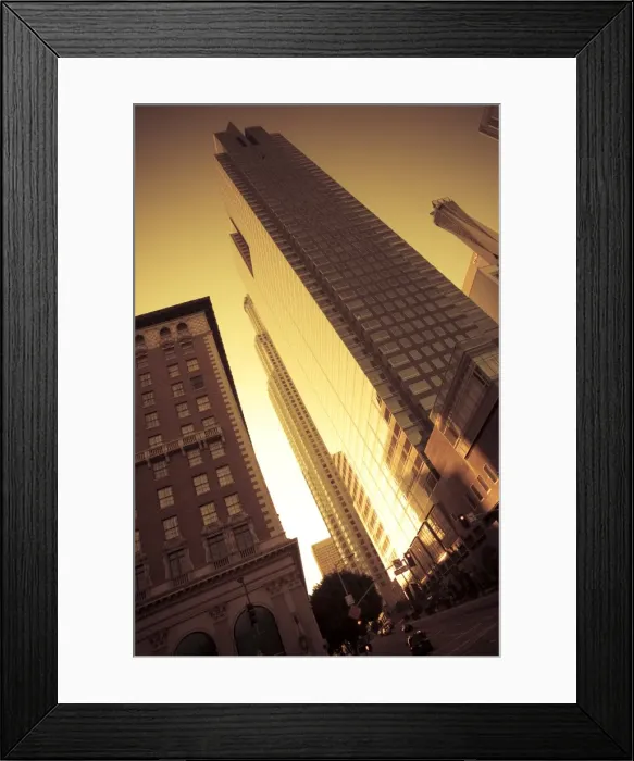 Framed Print : USA, California, Los Angeles, Downtown