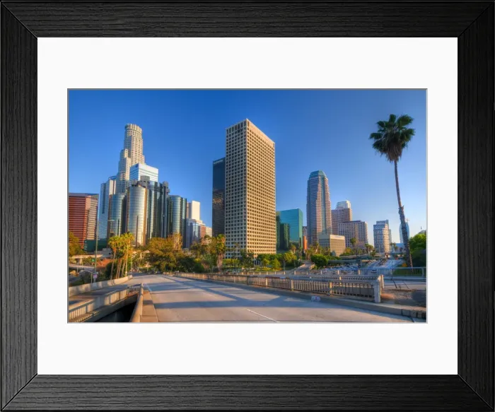 Framed Print : USA, California, Los Angeles, Downtown Framed Print : USA, California, Los Angeles, Downtown