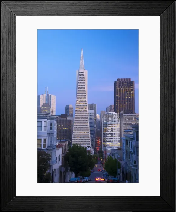 Framed Print : USA, California, San Francisco, Downtown and TransAmerica Building from Telegraph Hill Historic District Framed Print : USA, California, San Francisco, Downtown and TransAmerica Building from Telegraph Hill Historic District