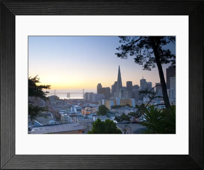 Framed Print : USA, California, San Francisco, Downtown and TransAmerica Building Framed Print : USA, California, San Francisco, Downtown and TransAmerica Building