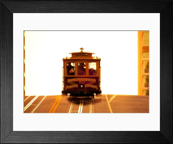 Framed Print : USA, California, San Francisco, Cablecar Framed Print : USA, California, San Francisco, Cablecar