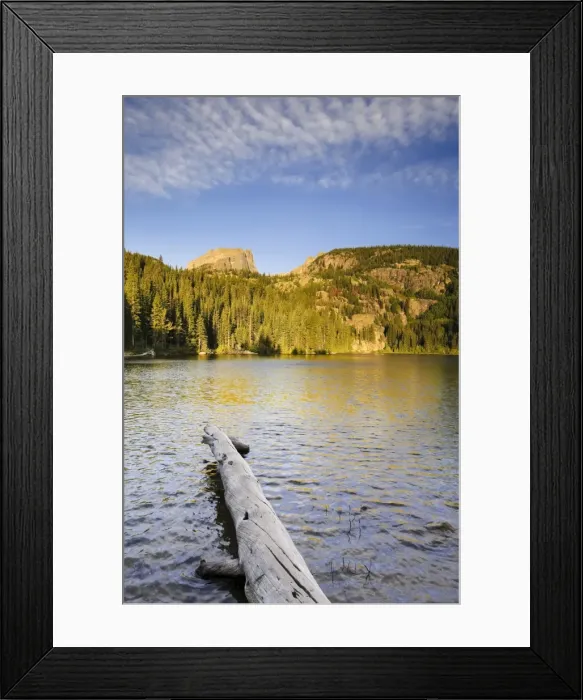 Framed Print : Hallet Peak and Bear Lake, Rocky Mountain National Park, Estes Park, Colorado, USA Framed Print : Hallet Peak and Bear Lake, Rocky Mountain National Park, Estes Park, Colorado, USA
