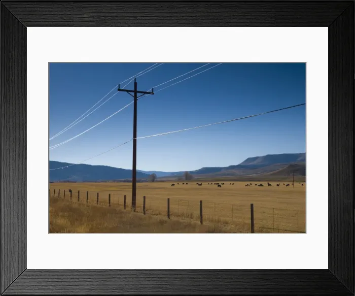 Framed Print : USA, Colorado, near Granby, farmland Framed Print : USA, Colorado, near Granby, farmland