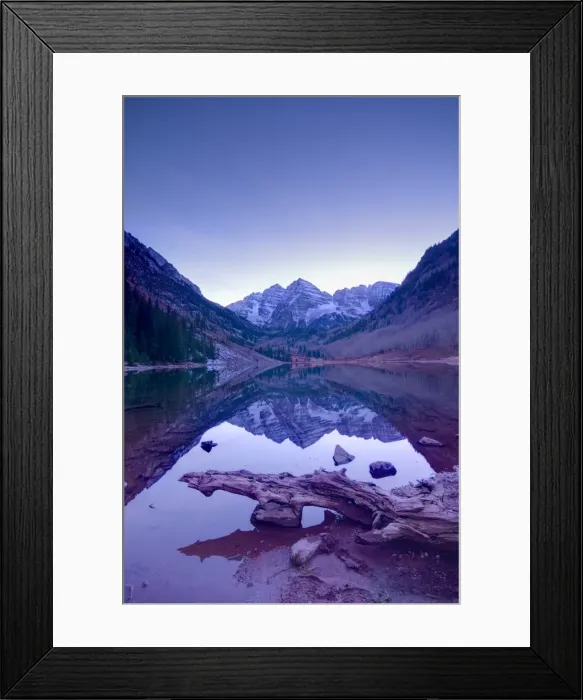 Framed Print : USA, Colorado, Maroon Bells Mountain reflected in Maroon Lake Framed Print : USA, Colorado, Maroon Bells Mountain reflected in Maroon Lake