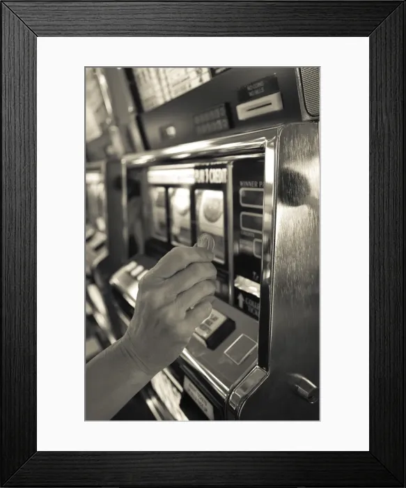 Framed Print : USA, Nevada, Las Vegas, McCarran International Airport, slot machines Framed Print : USA, Nevada, Las Vegas, McCarran International Airport, slot machines
