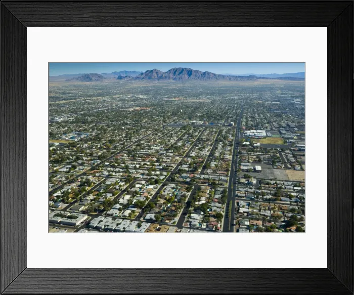Framed Print : USA, Nevada, Las Vegas, Suburbia Framed Print : USA, Nevada, Las Vegas, Suburbia