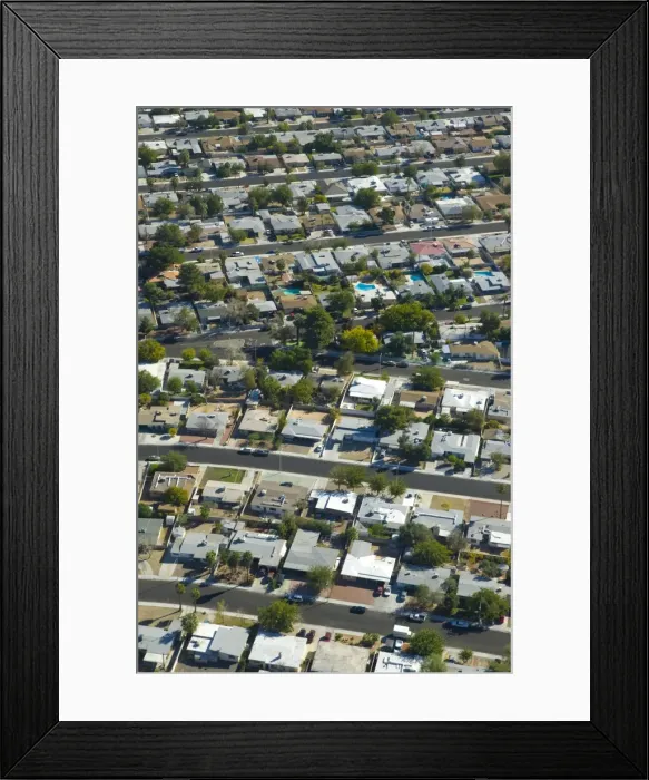Framed Print : USA, Nevada, Las Vegas, Suburbia Framed Print : USA, Nevada, Las Vegas, Suburbia