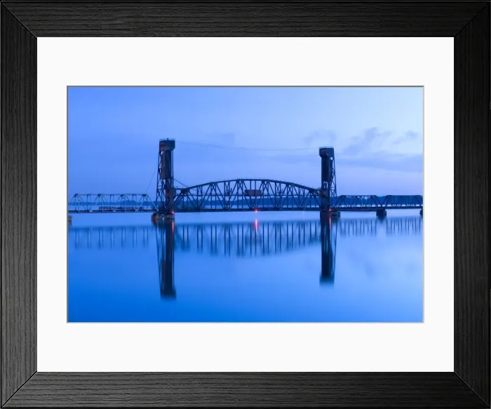 Framed Print : USA, Alabama, Decatur, Old Southern Railway Bridge, Lift Bridge