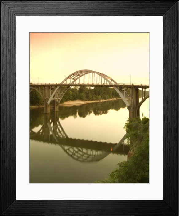 Framed Print : USA, Alabama, Selma, Sunset, Edmund Pettus Bridge, American Civil Rights Movement Landmark Framed Print : USA, Alabama, Selma, Sunset, Edmund Pettus Bridge, American Civil Rights Movement Landmark