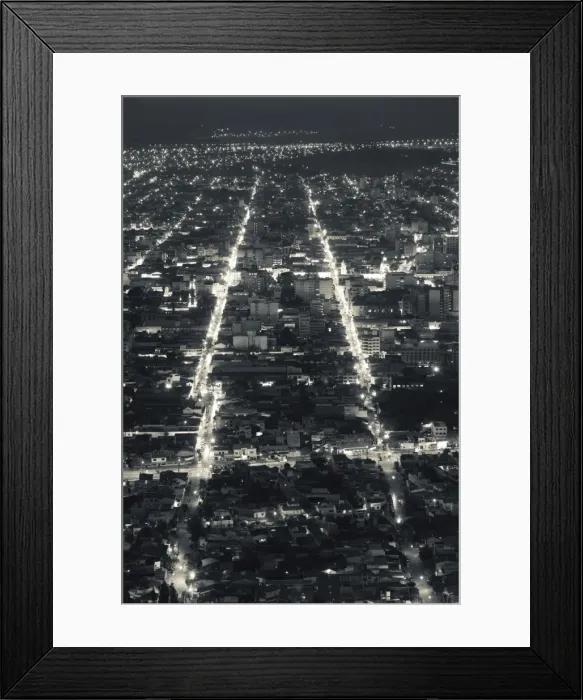 Framed Print : Argentina, Salta Province, Salta, view from Cerro San Bernardo, evening Framed Print : Argentina, Salta Province, Salta, view from Cerro San Bernardo, evening