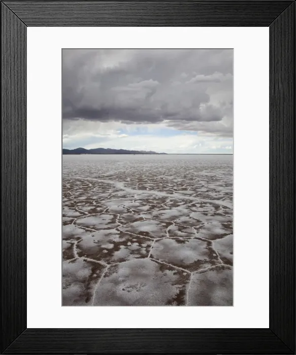 Framed Print : Argentina, Jujuy Province, Salinas Grande salt pan, elevation 3350 meters, 525 sq kms