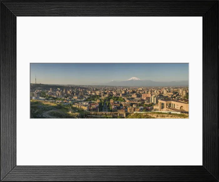 Framed Print : Armenia, Yerevan, The Cascade, high angle view of the city and Mt. Ararat Framed Print : Armenia, Yerevan, The Cascade, high angle view of the city and Mt. Ararat
