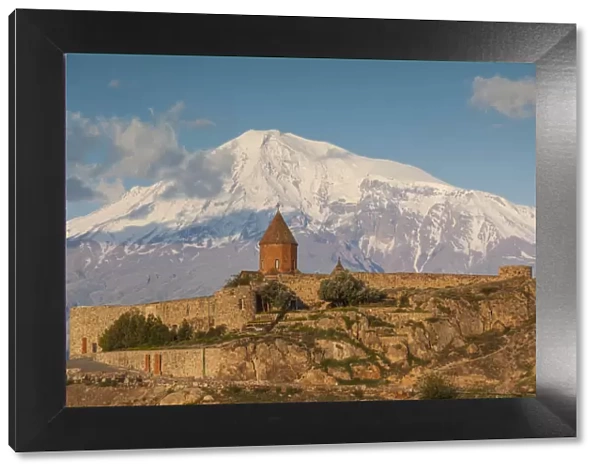 Armenia, Khor Virap, Khor Virap Monastery, 6th century, with Mt. Ararat