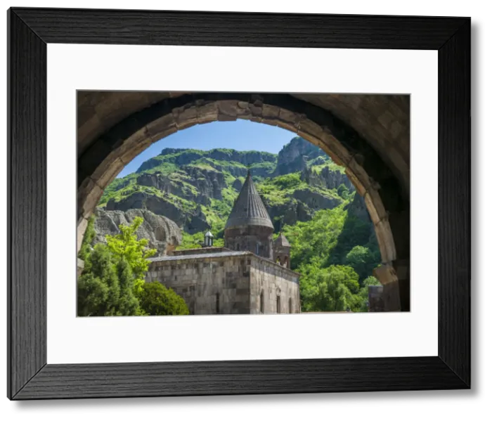Framed Print : Armenia, Geghard, Geghard Monastery, Surp Astvatsatsin Church, 13th century Framed Print : Armenia, Geghard, Geghard Monastery, Surp Astvatsatsin Church, 13th century