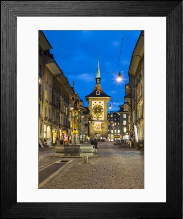 Framed Print : Zytglogge (Clock Tower), Kramgasse, Bern, Berner Oberland, Switzerland Framed Print : Zytglogge (Clock Tower), Kramgasse, Bern, Berner Oberland, Switzerland