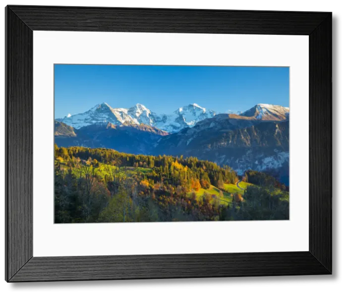 Framed Print : Eiger, Monch & Jungfrau mountains, Berner Oberland, Switzerland Framed Print : Eiger, Monch & Jungfrau mountains, Berner Oberland, Switzerland