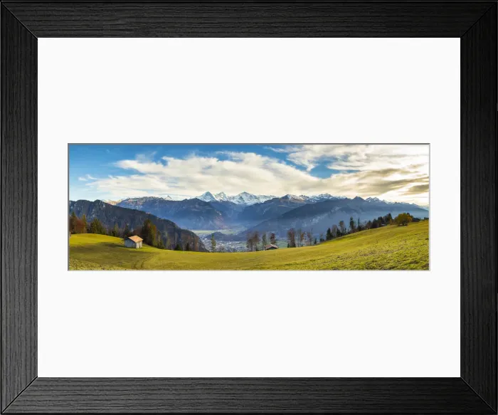 Framed Print : Eiger, Monch & Jungfrau mountains, Berner Oberland, Switzerland