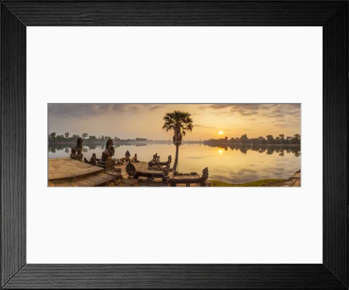 Framed Print : Cambodia, Angkor, Sra Srang, former royal bathing pond, dawn Framed Print : Cambodia, Angkor, Sra Srang, former royal bathing pond, dawn
