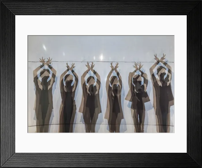 Framed Print : Cambodia, Battambang, Phar Ponleu Selpak, arts and circus school, silhouettes of Framed Print : Cambodia, Battambang, Phar Ponleu Selpak, arts and circus school, silhouettes of