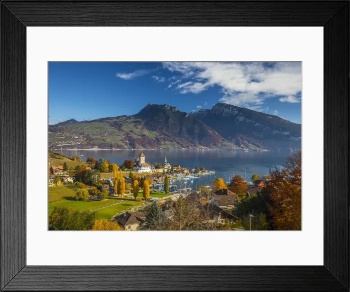 Framed Print : Speiz, Lake Thun, Berner Oberland, Switzerland Framed Print : Speiz, Lake Thun, Berner Oberland, Switzerland