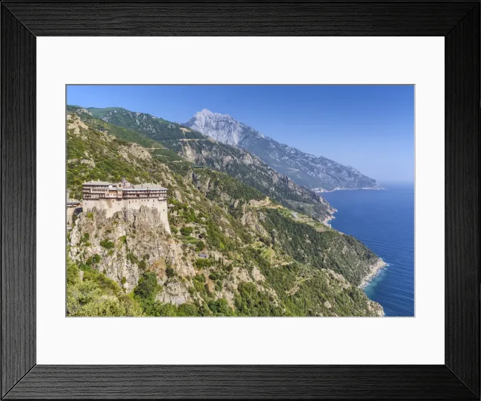 Framed Print : Simonopetra monastery, Simonos Petra, Mount Athos, Athos peninsula, Greece Framed Print : Simonopetra monastery, Simonos Petra, Mount Athos, Athos peninsula, Greece