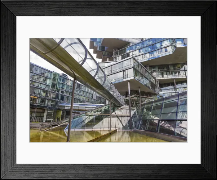 Framed Print : Headquarters building of Norddeutsche Landesbank (2002), Hanover, Lower Saxony, Germany Framed Print : Headquarters building of Norddeutsche Landesbank (2002), Hanover, Lower Saxony, Germany