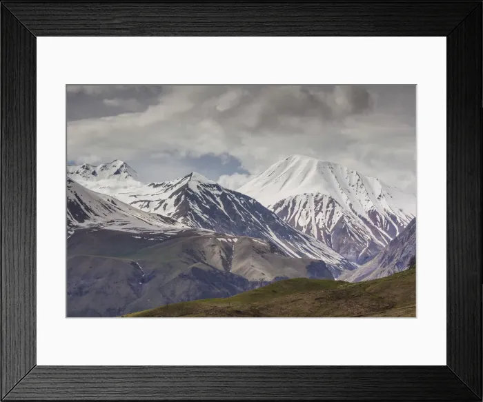 Framed Print : Georgia, Georgian Military Highway, Gudauri, mountain landscape Framed Print : Georgia, Georgian Military Highway, Gudauri, mountain landscape