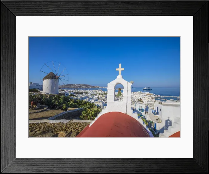 Framed Print : Bonis Windmill, Chora (Mykonos Town), Mykonos, Cyclades Islands, Greece Framed Print : Bonis Windmill, Chora (Mykonos Town), Mykonos, Cyclades Islands, Greece