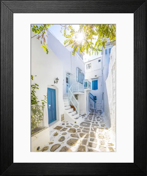 Framed Print : Chora (Mykonos Town), Mykonos, Cyclades Islands, Greece