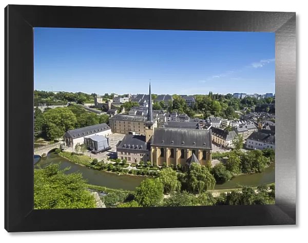 Luxembourg, Luxembourg City, View of Neimenster Abbey, a meeting place and cultural