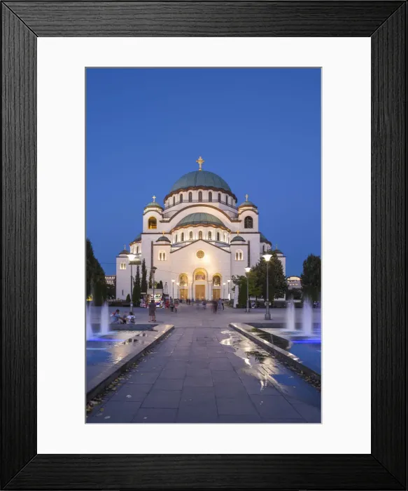 Framed Print : Serbia, Belgrade, St Sava Temple - The largest orthodox cathedral in the world Framed Print : Serbia, Belgrade, St Sava Temple - The largest orthodox cathedral in the world