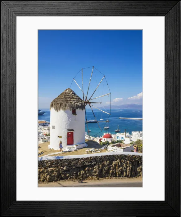Framed Print : Bonis Windmill, Chora (Mykonos Town), Mykonos, Cyclades Islands, Greece Framed Print : Bonis Windmill, Chora (Mykonos Town), Mykonos, Cyclades Islands, Greece