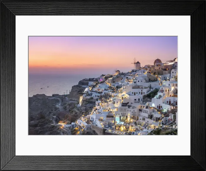 Framed Print : Greece, Cyclades Islands, Santorini (Thira), Ia (Oia) and Santorini Caldera Framed Print : Greece, Cyclades Islands, Santorini (Thira), Ia (Oia) and Santorini Caldera
