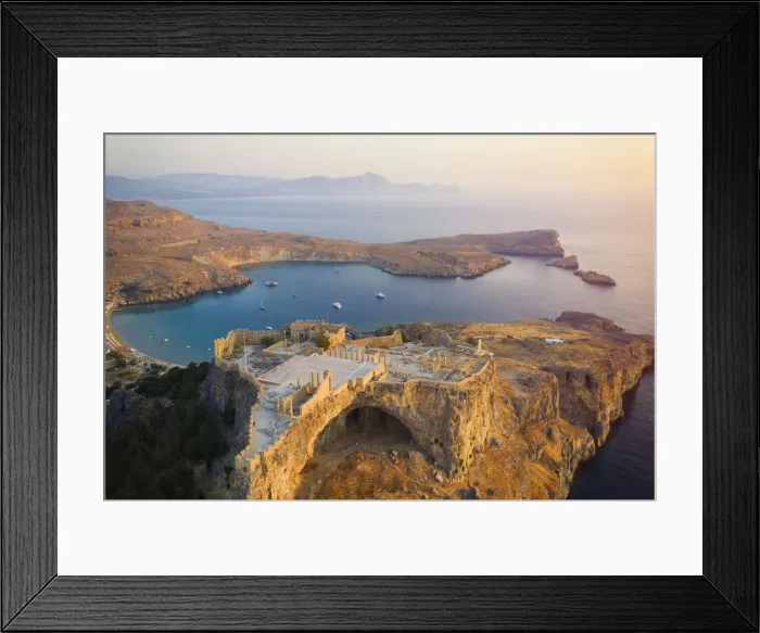Framed Print : Greece, Rhodes, Lindos Acropolis