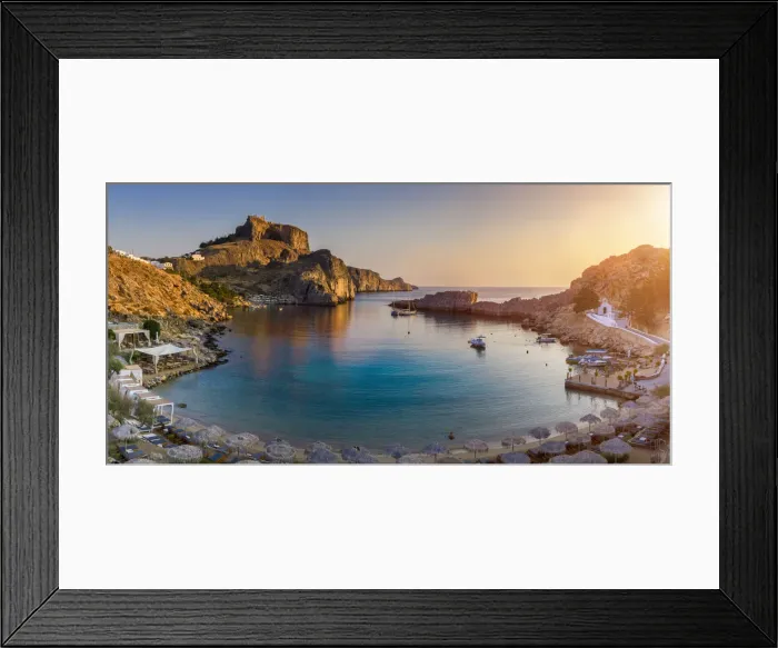 Framed Print : Greece, Rhodes, Lindos Acropolis Framed Print : Greece, Rhodes, Lindos Acropolis