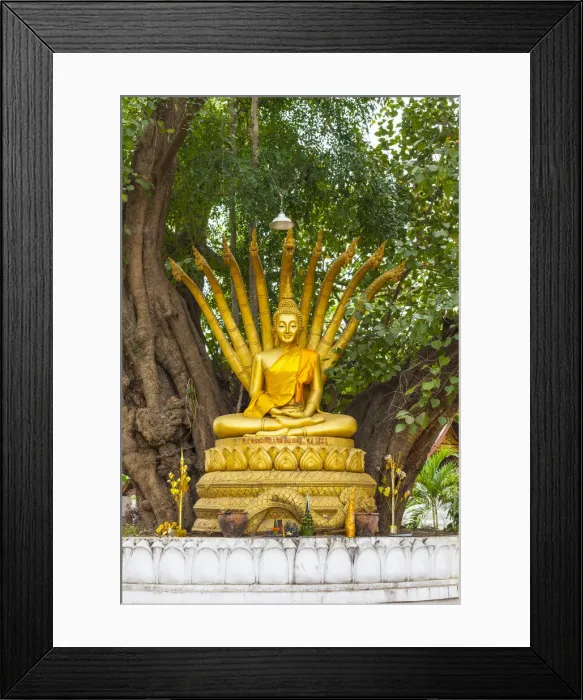 Framed Print : Laos, Luang Prabang, Wat Wisunarat, golden buddha Framed Print : Laos, Luang Prabang, Wat Wisunarat, golden buddha