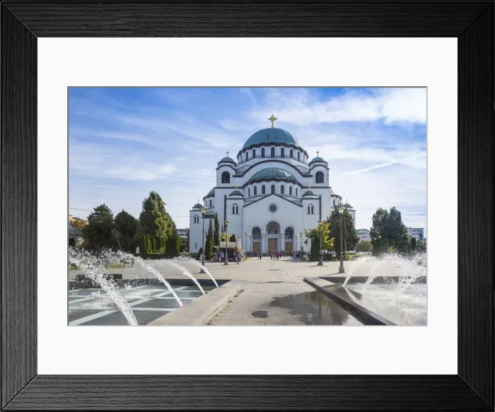 Framed Print : Serbia, Belgrade, St Sava Temple - The largest orthodox cathedral in the world Framed Print : Serbia, Belgrade, St Sava Temple - The largest orthodox cathedral in the world