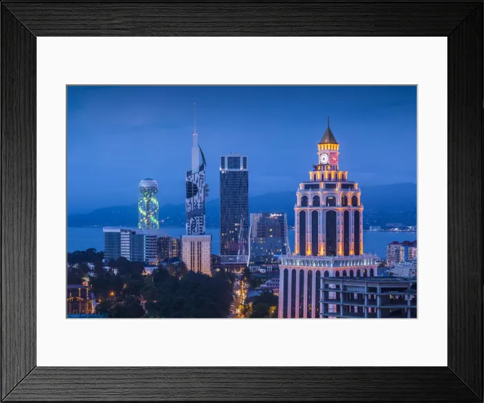 Framed Print : Georgia, Batumi, city skyline Framed Print : Georgia, Batumi, city skyline