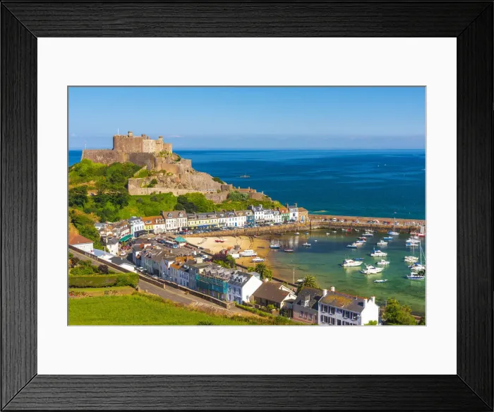 Framed Print : United KIngdom, Channel Islands, Gorey, Mont Orgueil Castle or Gorey Castle Framed Print : United KIngdom, Channel Islands, Gorey, Mont Orgueil Castle or Gorey Castle