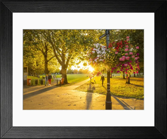 Framed Print : Richmond Green, Richmond, London, England, UK Framed Print : Richmond Green, Richmond, London, England, UK