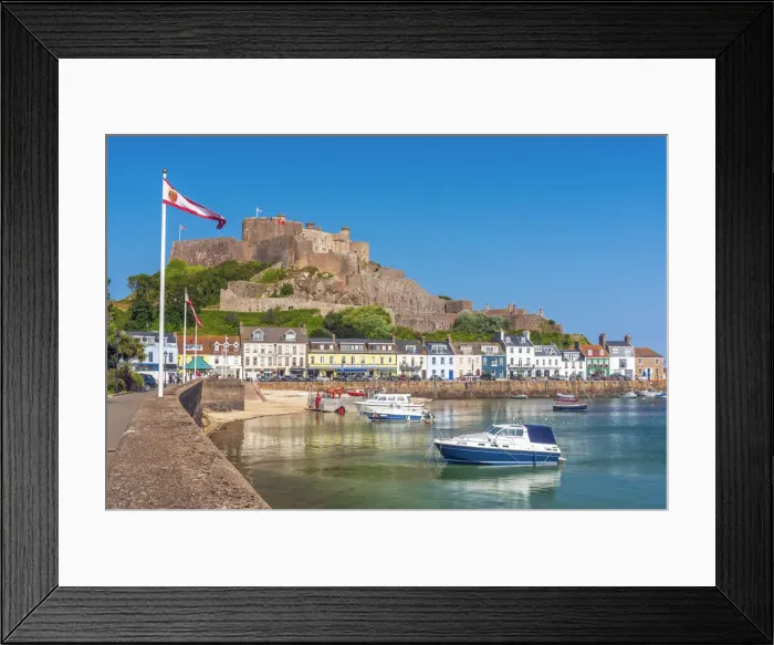 Framed Print : United KIngdom, Channel Islands, Gorey, Mont Orgueil Castle or Gorey Castle Framed Print : United KIngdom, Channel Islands, Gorey, Mont Orgueil Castle or Gorey Castle