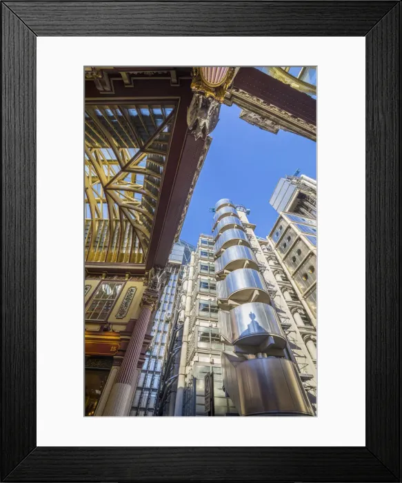 Framed Print : Leadenhall Market & Lloyds of London, London, England, UK Framed Print : Leadenhall Market & Lloyds of London, London, England, UK