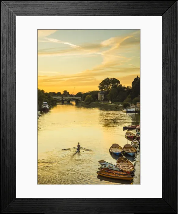 Framed Print : River Thames, Richmond, London, England, UK Framed Print : River Thames, Richmond, London, England, UK