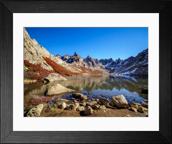 Framed Print : Toncek Lagoon and Cerro Catedral, Nahuel Huapi National Park, Rio Negro Province Framed Print : Toncek Lagoon and Cerro Catedral, Nahuel Huapi National Park, Rio Negro Province
