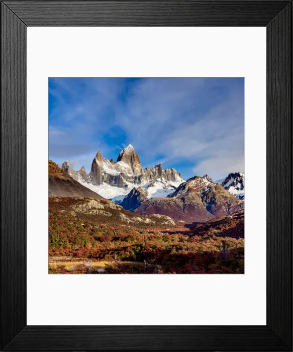 Framed Print : Mount Fitz Roy, Los Glaciares National Park, Santa Cruz Province, Patagonia, Argentina