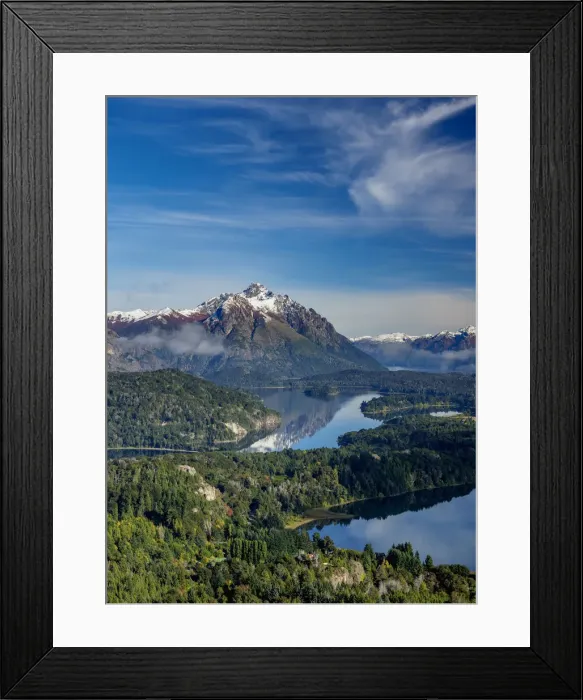 Framed Print : Perito Moreno Lake and El Trebol Lagoon seen from Cerro Campanario, Nahuel Huapi Framed Print : Perito Moreno Lake and El Trebol Lagoon seen from Cerro Campanario, Nahuel Huapi