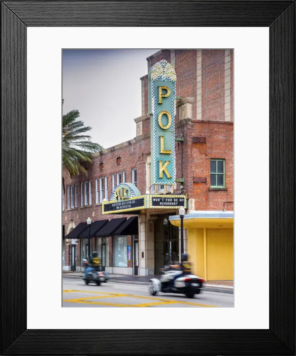 Framed Print : Florida, Lakeland, Polk County, Polk Theater, National Register Of Historic Places Framed Print : Florida, Lakeland, Polk County, Polk Theater, National Register Of Historic Places