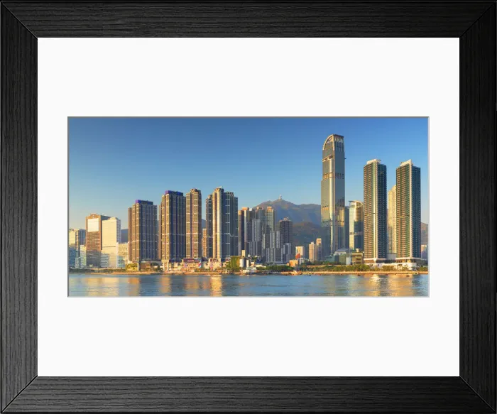 Framed Print : Skyline of Tsuen Wan with Nina Tower, Tsuen Wan, Hong Kong, China Framed Print : Skyline of Tsuen Wan with Nina Tower, Tsuen Wan, Hong Kong, China