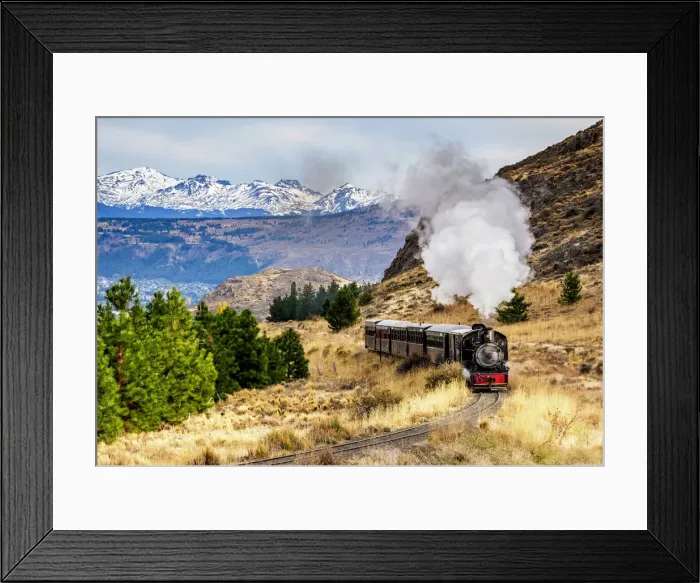 Framed Print : Old Patagonian Express La Trochita, steam train, Chubut Province, Patagonia, Argentina Framed Print : Old Patagonian Express La Trochita, steam train, Chubut Province, Patagonia, Argentina