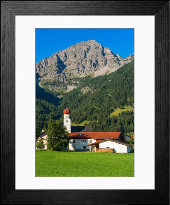 Framed Print : Heiterwang with Thaneller mountain, Tyrol, Austria Framed Print : Heiterwang with Thaneller mountain, Tyrol, Austria